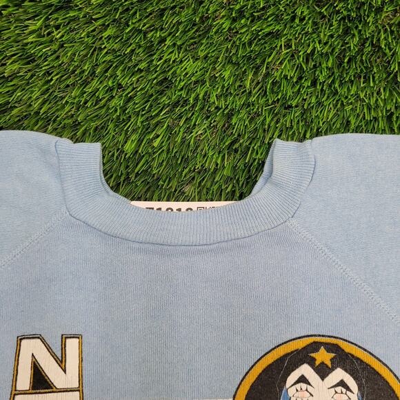 Vintage New-Orleans Sweatshirt Womens L 21x22 Boxy Mardi-Gras Mask - Picture 11 of 14